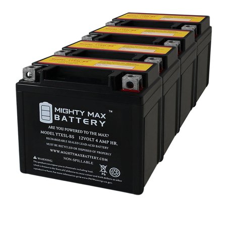 Battery Replaces Aprilia SR Di-Tech 50 2000-2004 - 4PK -  MIGHTY MAX BATTERY, MAX3857942